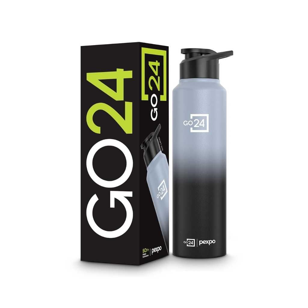 Craft Pro Stainless Steel Sports/Fridge Water Bottle with Sipper Cap
