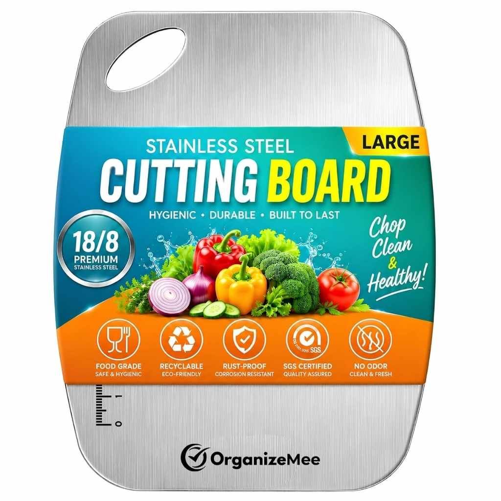 Organizemee Stainless Steel Chopping Board Medium