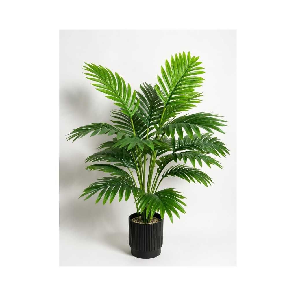 Cocco.BUA Artificial Areca Palm Plant with Black Pot