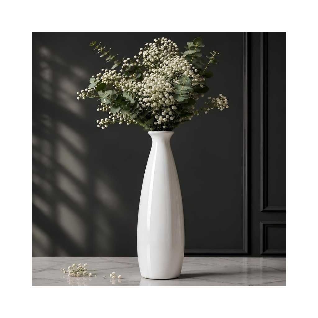 PulGos 8-Inch Aesthetic Ceramic Vase