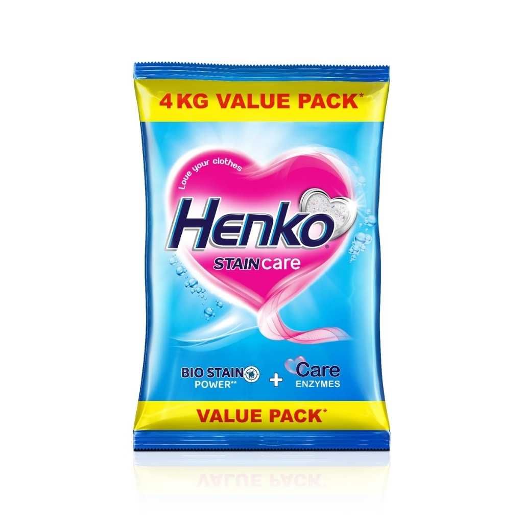 Henko Stain Care Laundry Detergent Powder 4 kg for Bucket Wash