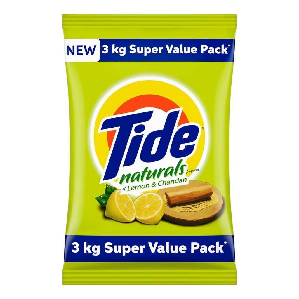 Tide Naturals Detergent Powder 3 kg – Lemon & Chandan