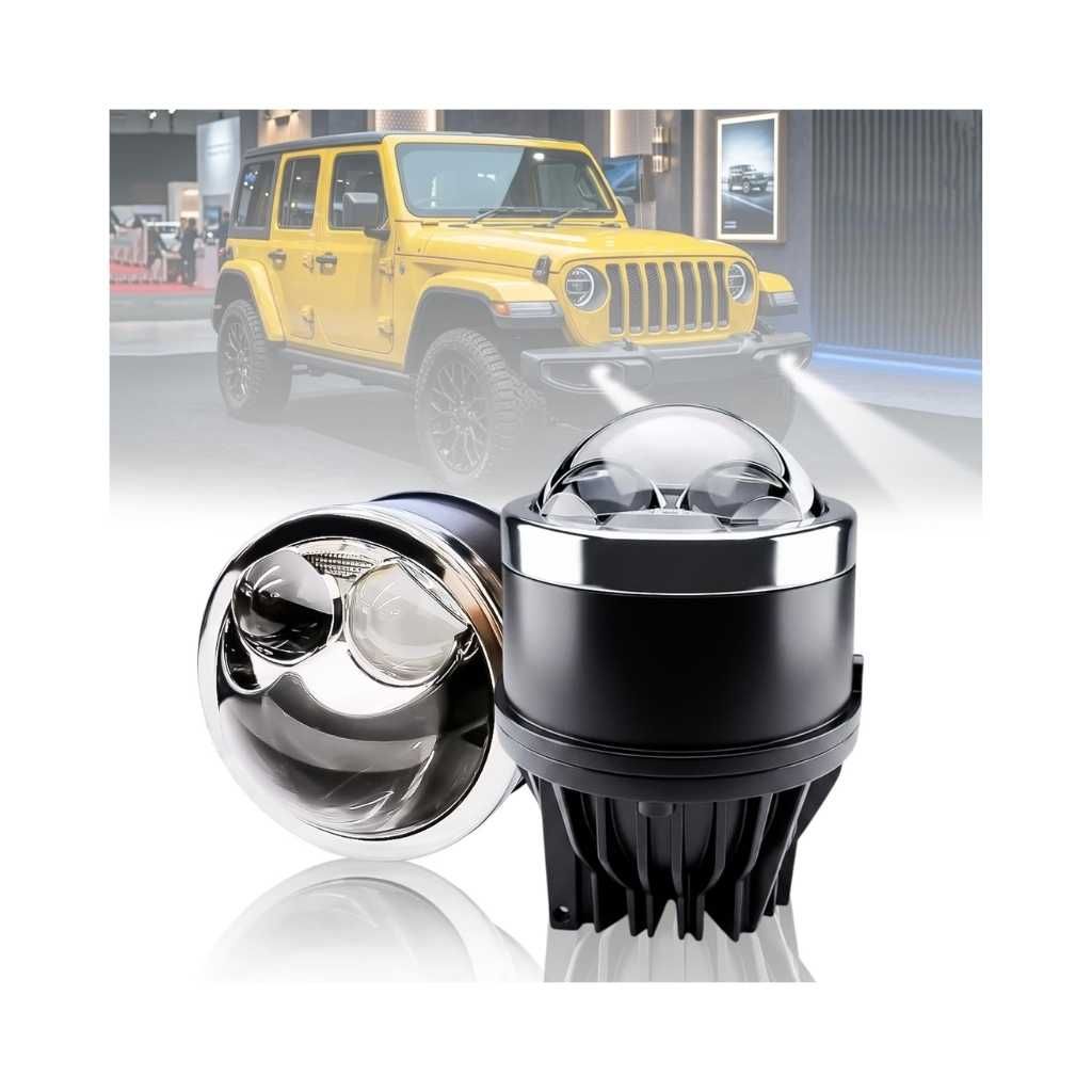 Carzex 3 Inch 80W App Controlled LED Projector Fog Lamp