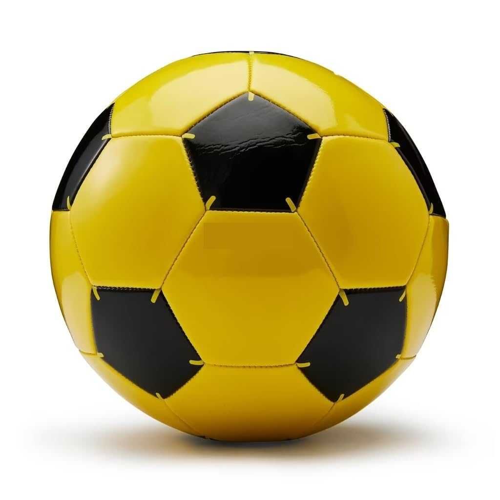 Decathlon First Kick Rubber Football – Size 5 Training Ball (Yellow)