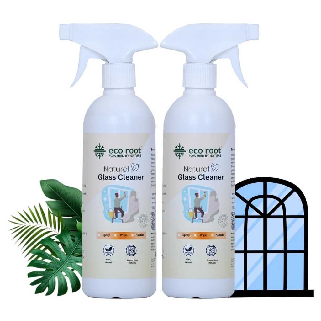 Natural Glass Cleaner Liquid – Streak-Free Shine for Glass, Mirrors & Windows