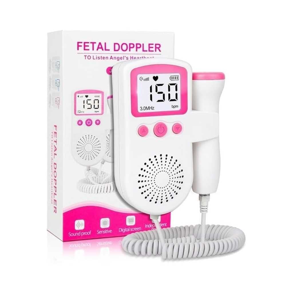 TenTabs Portable Fetal Doppler Baby Heartbeat Monitor for Pregnancy