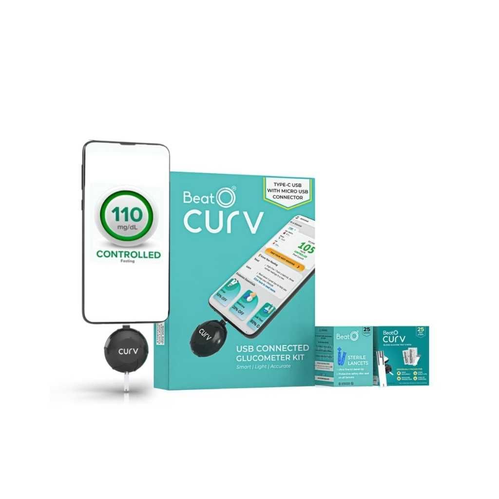BeatO CURV Glucometer – Curv 25 Kit