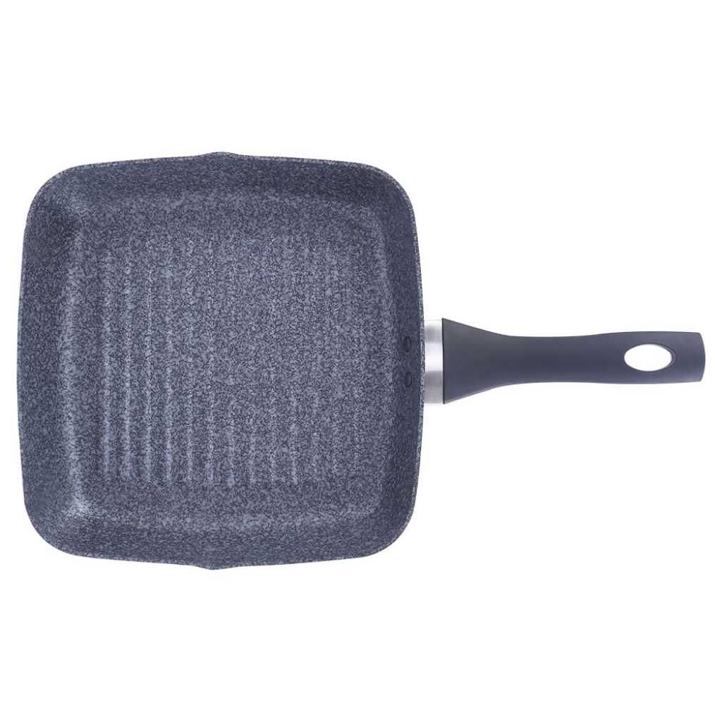 Wonderchef Graphite Grill Pan 24 cm, 3 Years Warranty