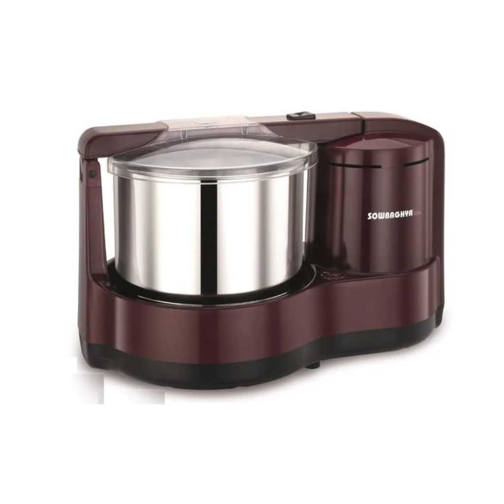 Sowbaghya 2 L Table Top Wet Grinder Burgundy