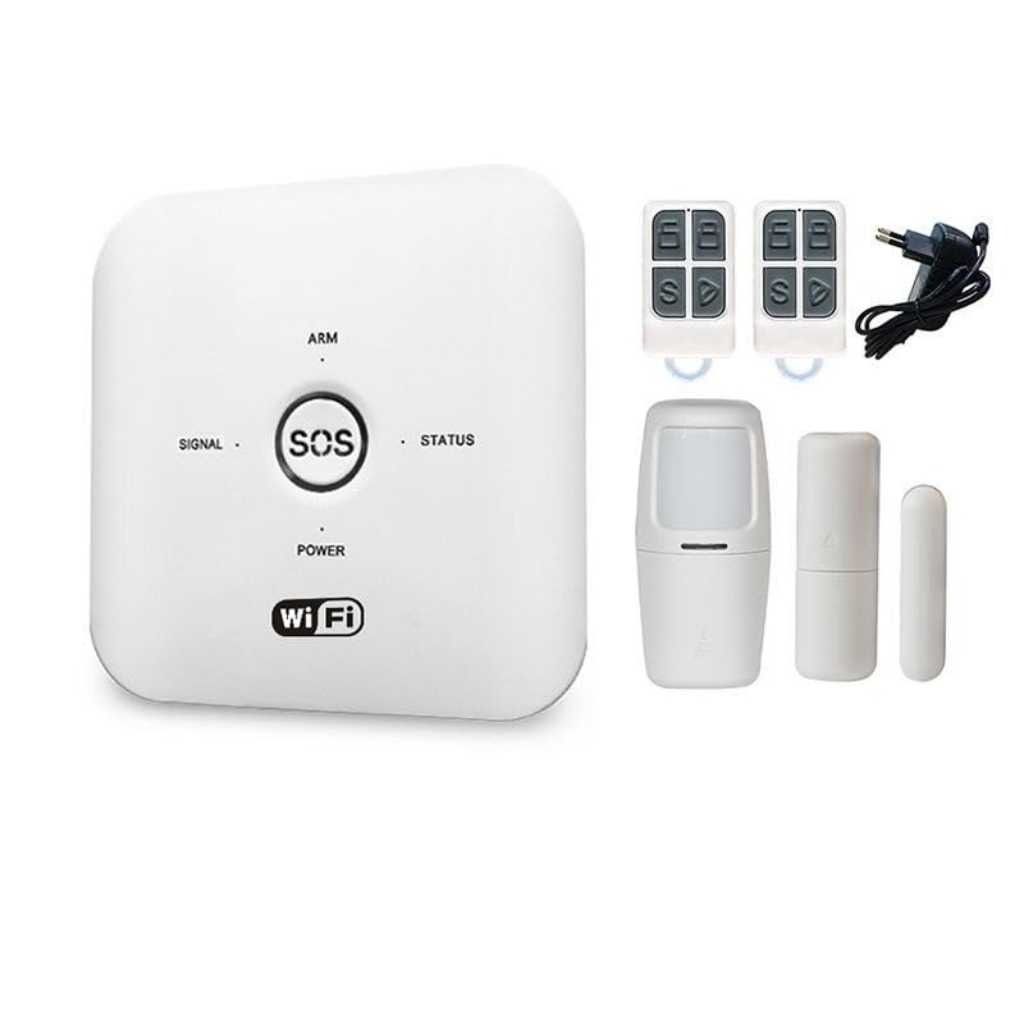 Wireless Smart Security Alarm System with Remote Tag, Motion Sensor & Door Sensor