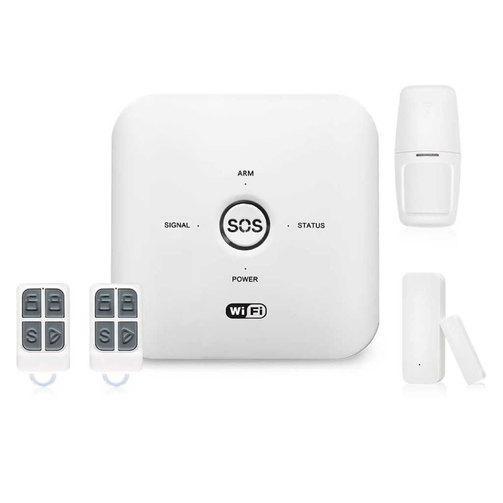 AUSHA Wireless Smart Security Alarm System with Remote Tag, Motion Sensor & Door Sensor