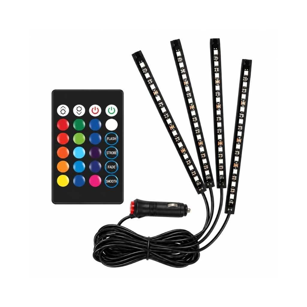 Car Atmosphere Interior LED Strip Light with Remote Control and Music Function for Windsor EV