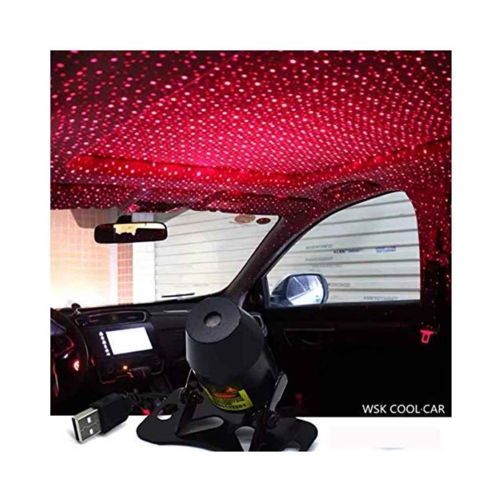 Automaze Interior Car Roof Full Projection Laser USB Atmosphere Ambient Star Light LED