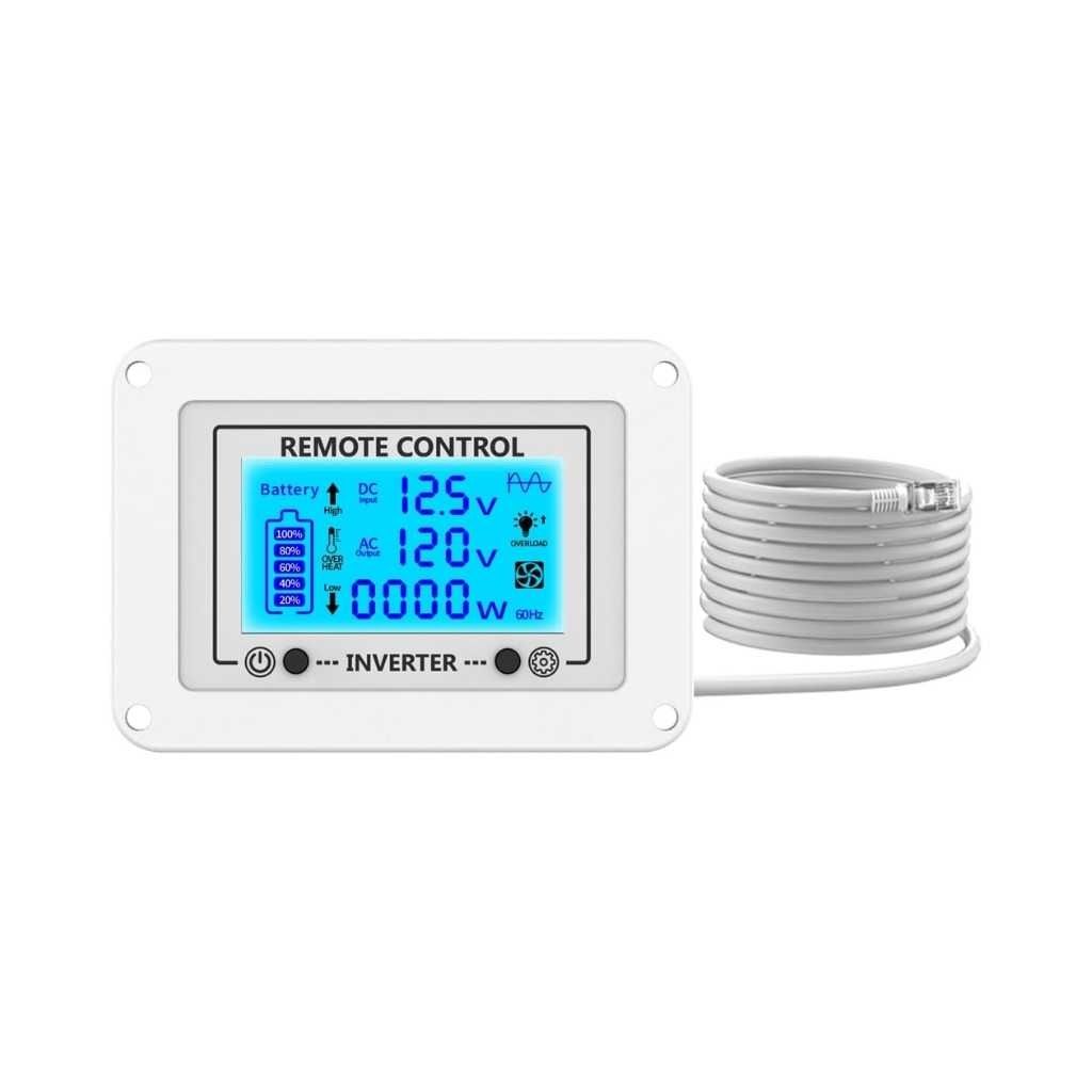 OLTEANP Wired Remote Controller with LCD Screen for TK-22, TK-3, TK-4 Pure Sine Wave Inverter