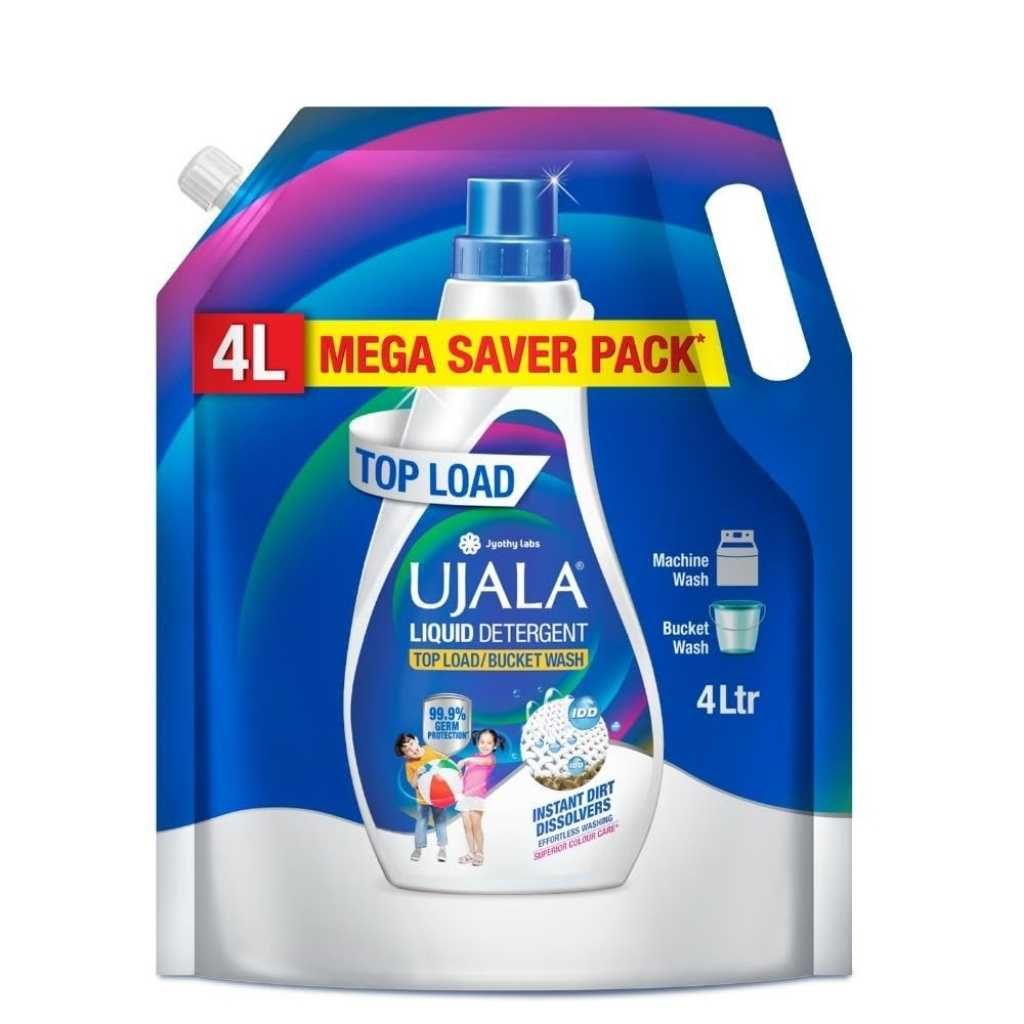 Ujala Top Load Liquid Detergent Mega Saver 4L Refill Pack