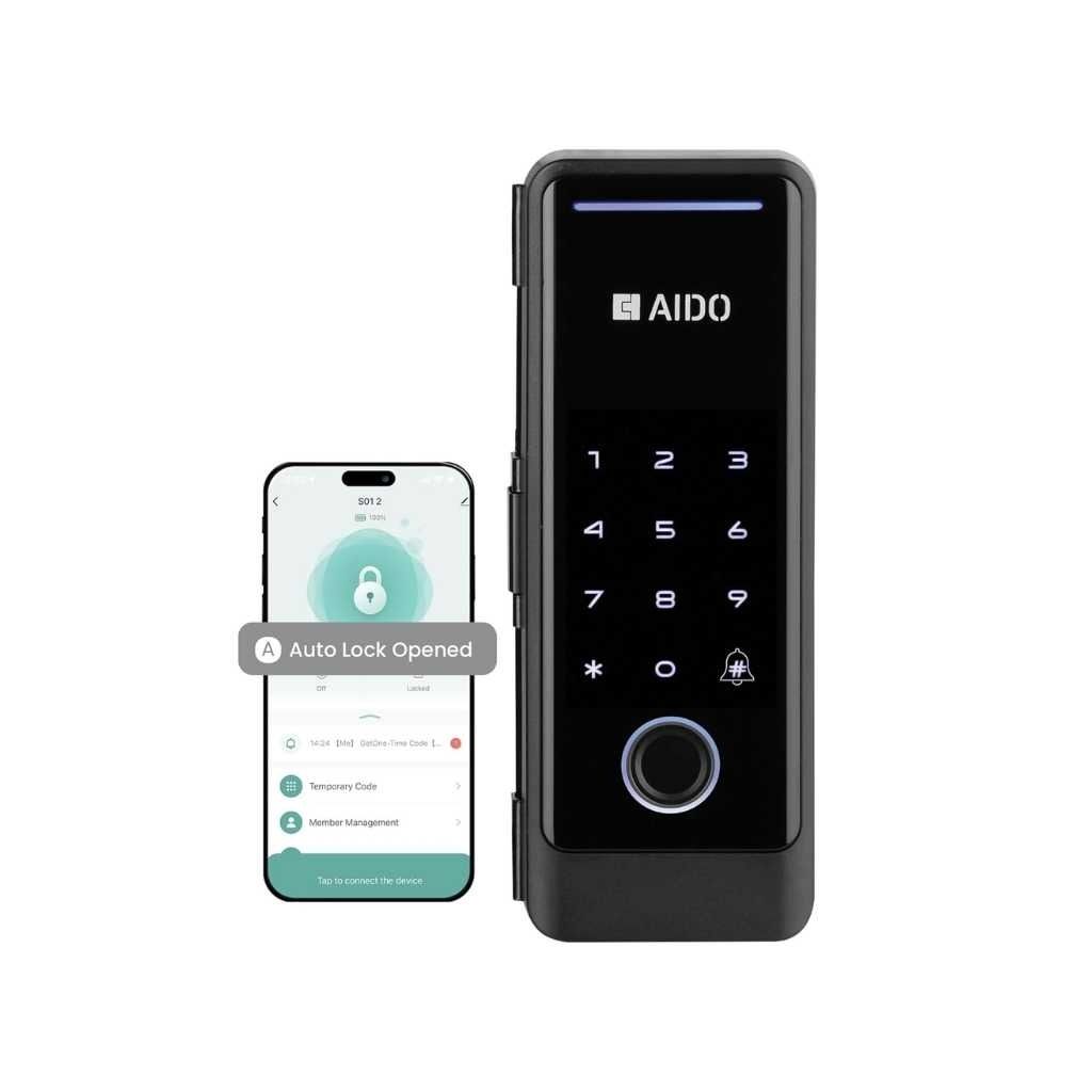 AIDO Smart Digital Glass Door Lock