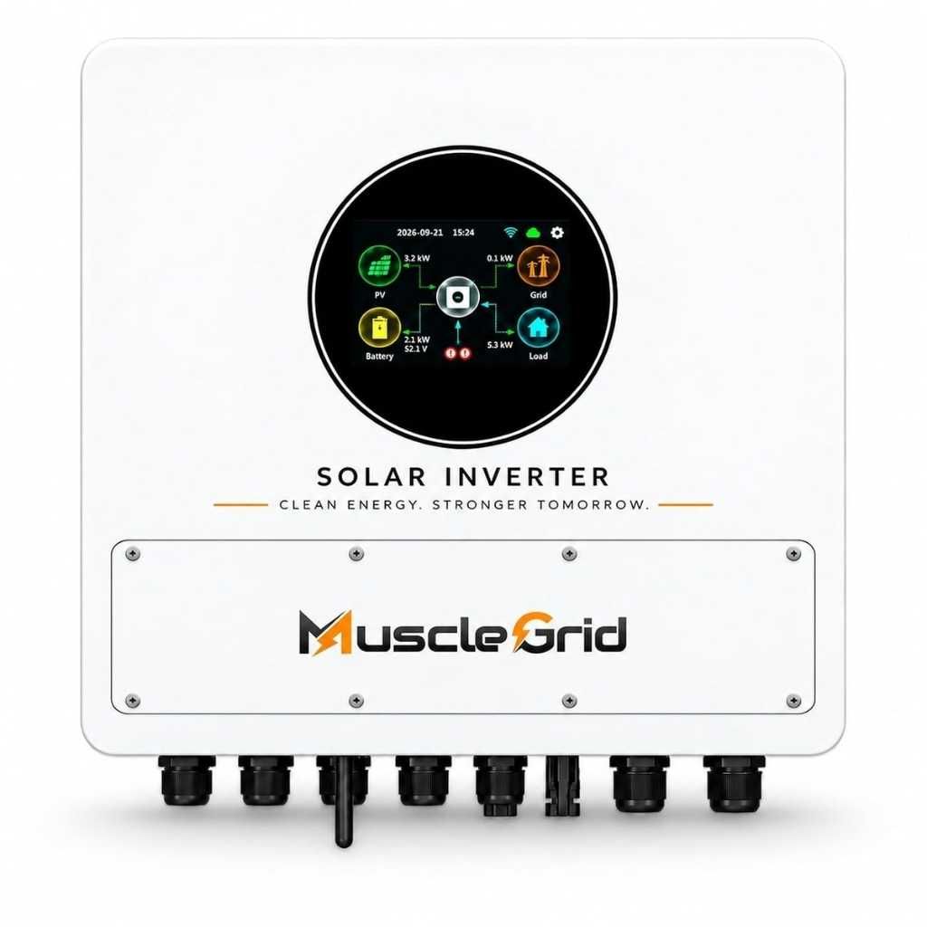 MuscleGrid 6KW Hybrid Solar Inverter 48V Dual MPPT