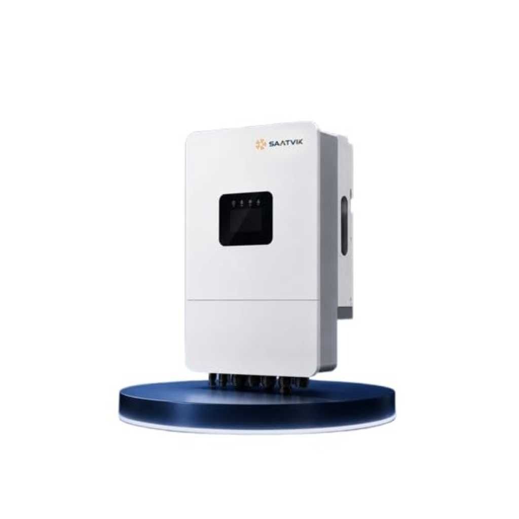 Loom Solar Fusion Hybrid Solar Inverter 5kW 48V | Smart Wi-Fi Monitoring | Pure Sine Wave | 5500W Solar Input | Home & Commercial On-Grid & Off-Grid Solar Single Phase Inverter | 5 Year Warranty