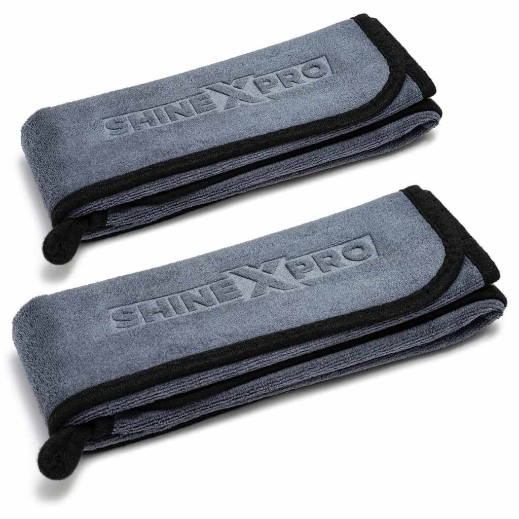ShineXPro OG Soft 500 GSM Extra Large Microfiber Car Cleaning Cloth Pack of 2