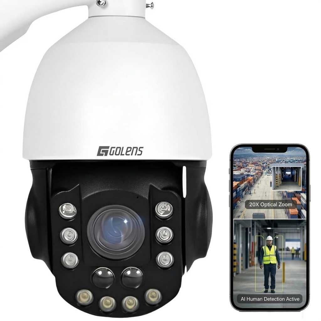 Golens V44N 5MP PTZ Security Camera Outdoor