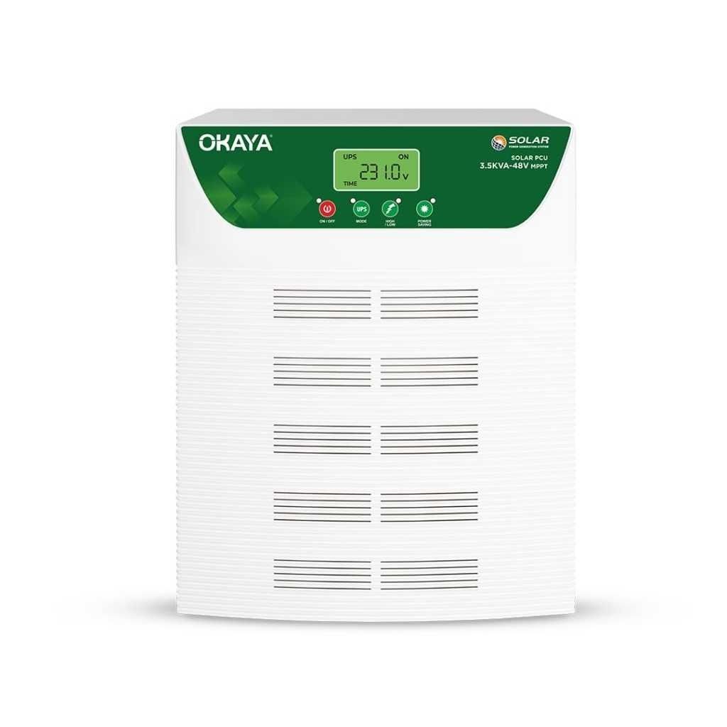 Okaya 3.5KVA 48V MPPT Solar PCU Dual Interleaved True Sine Wave Off-Grid Solar Inverter