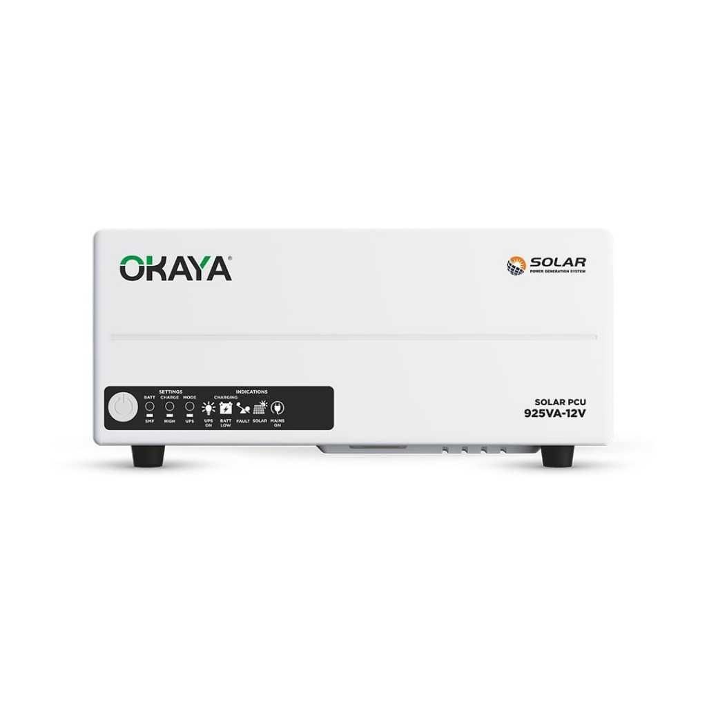 Okaya 925VA 12V PWM Solar PCU True Sine Wave Off-Grid Solar Inverter