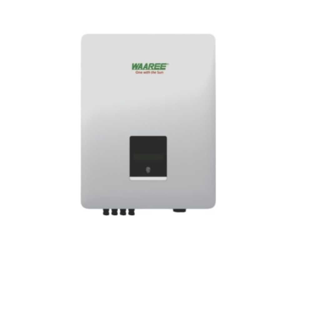 WAAREE 4kW Three Phase On-Grid Solar Inverter – Rooftop Solar, Smart Monitoring, 8-Year Warranty