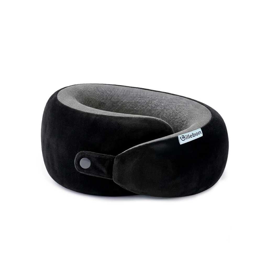 Billebon Memory Foam Neck Pillow with Cooling Gel