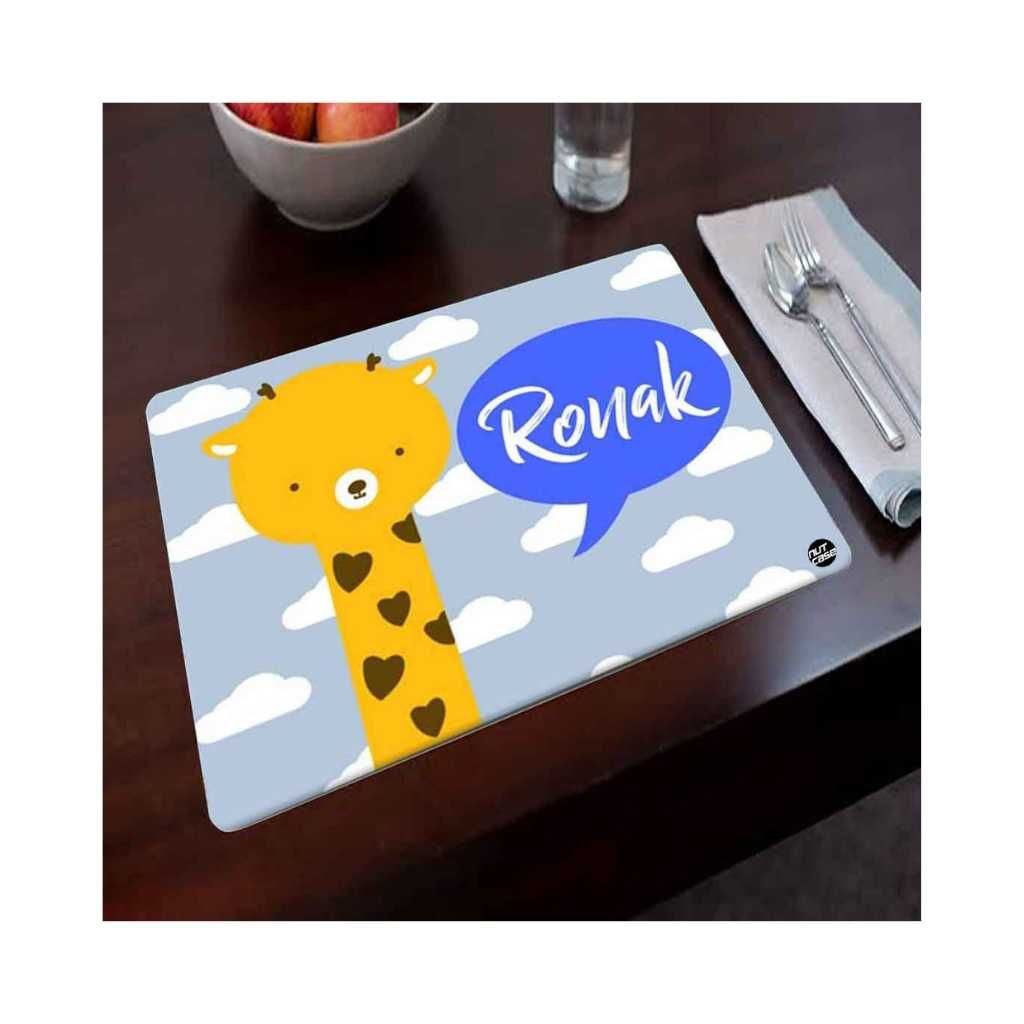 Personalized Table Mats Kids Return Gift Ideas for 6 Year Olds - Giraffe