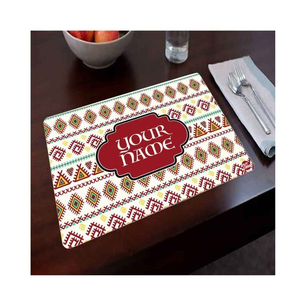 Placemats Customised Return Gifts for Birthday Add Your Name - Geometric