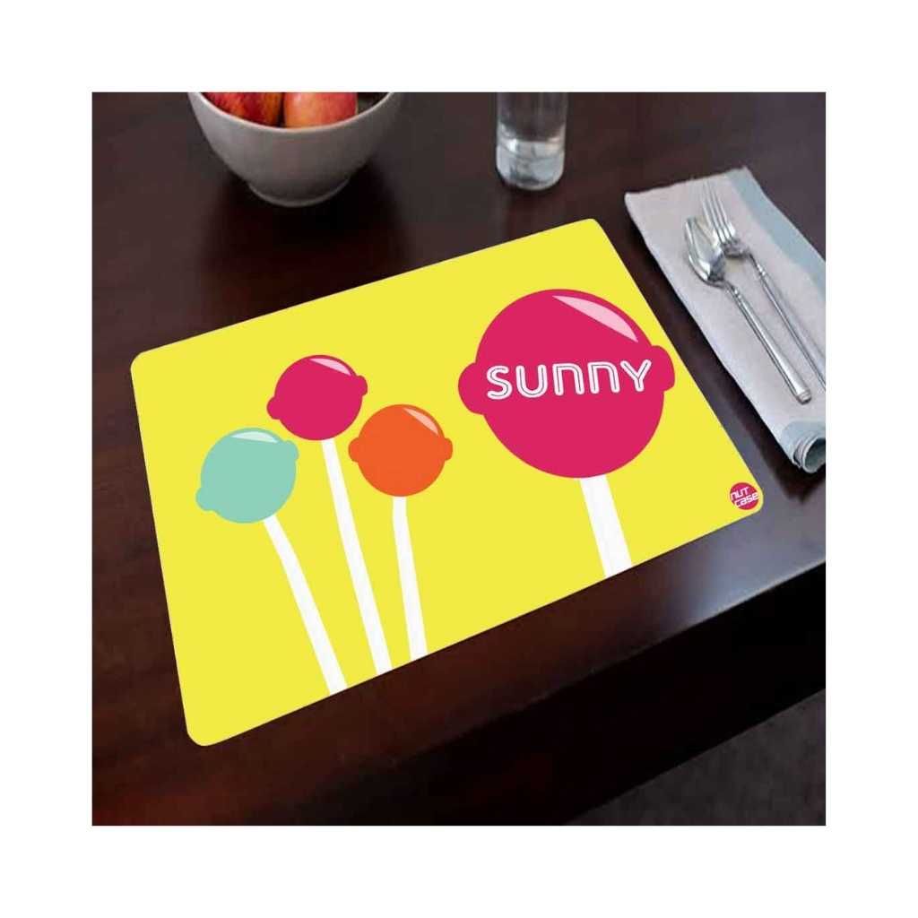 Personalised Unique Birthday Return Gift Ideas Placemats - Lollipop