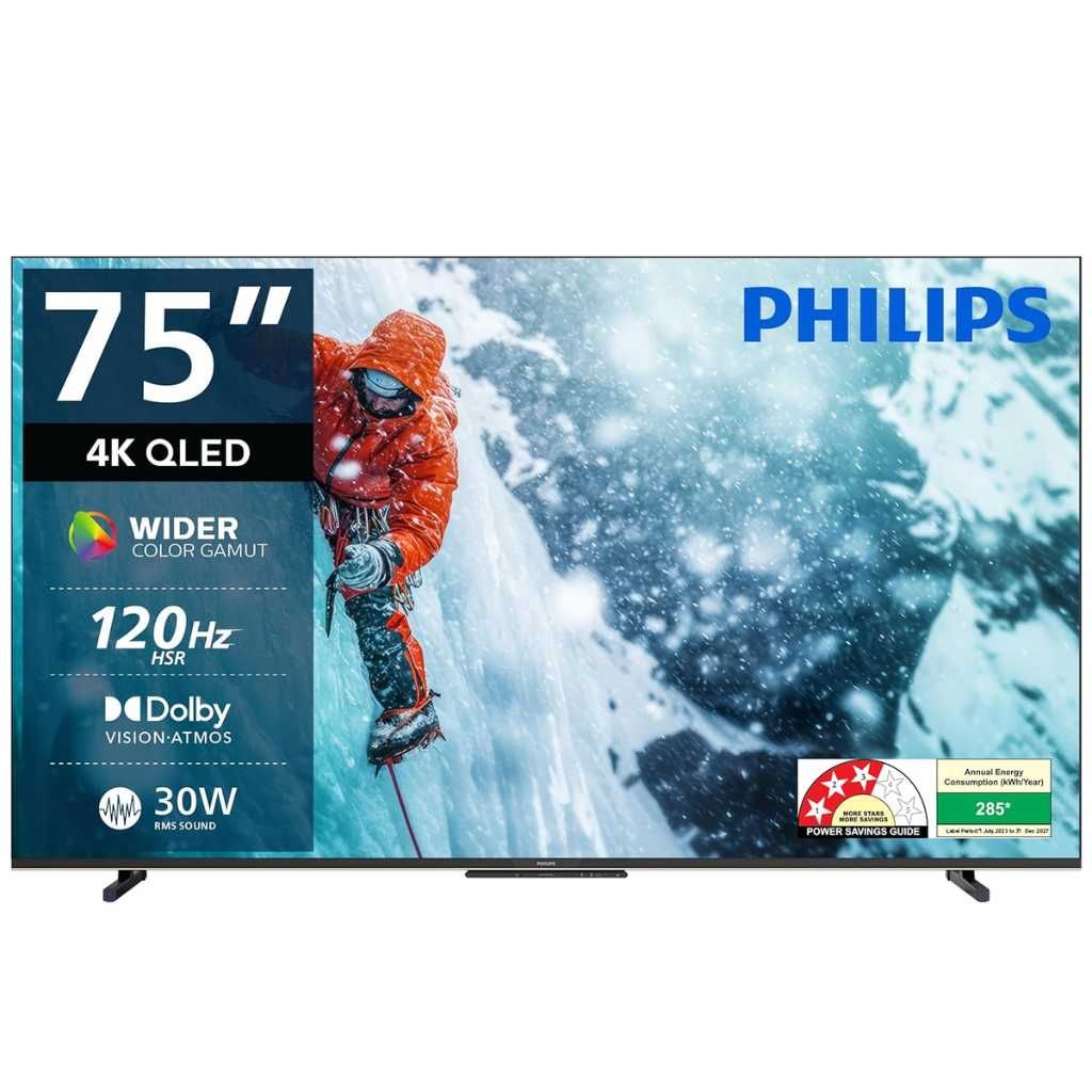 Philips 75 Inch 8100 Series 4K Ultra HD Smart QLED Google TV (75PQT8100/94)