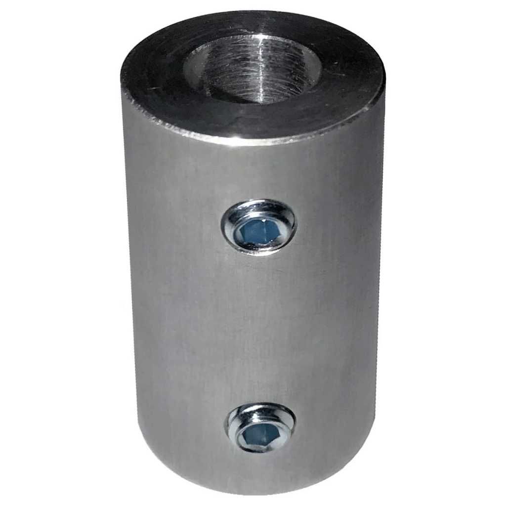 RC50020-AL Non Threaded 1/2" Aluminum Rod Coupler