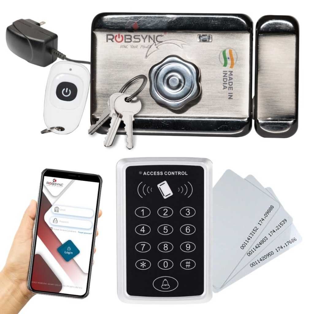 Robsync Smart Electronic Door Lock with RFID Card & PIN Access