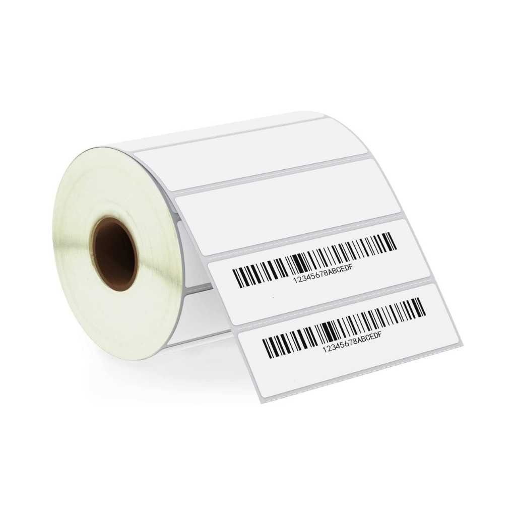 True-Ally 100 × 25 Direct Thermal (DT) Barcode Label Sticker – 4 × 1 Inch, 1000 Labels/Roll