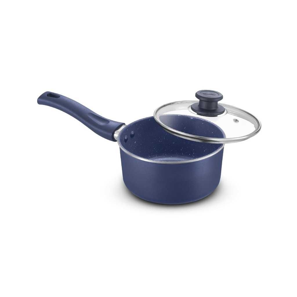 Prestige Ceraglide Ceramic Coated Non-Stick Sauce Pan 16 cm with Glass Lid