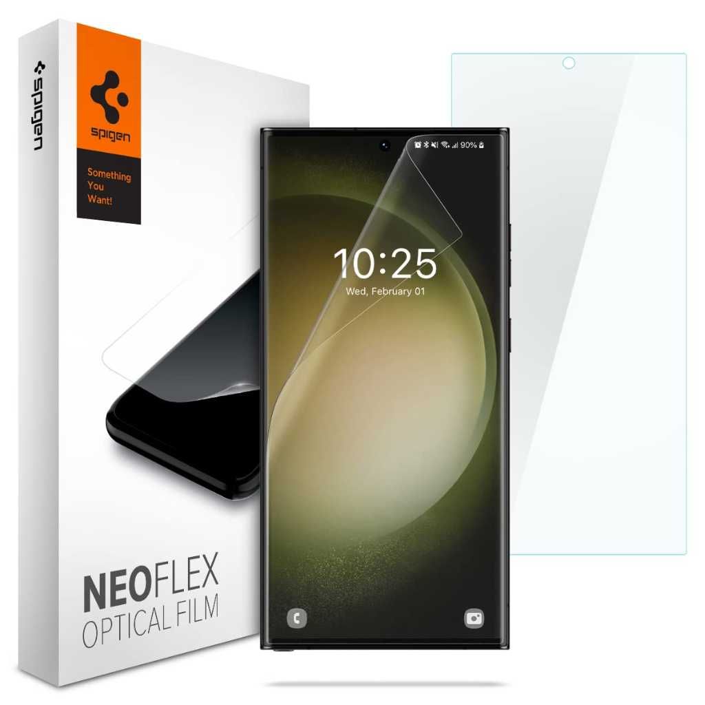 Spigen NeoFlex TPU Full Screen Protector for Samsung Galaxy S23 Ultra (2 Pack)