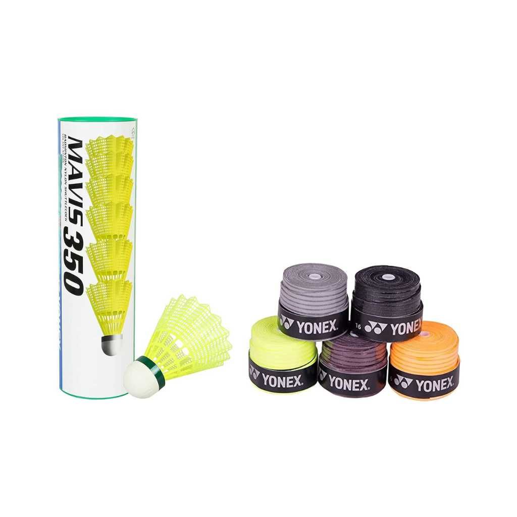 Yonex Mavis 350 Shuttle + Etech 903 Grips Combo