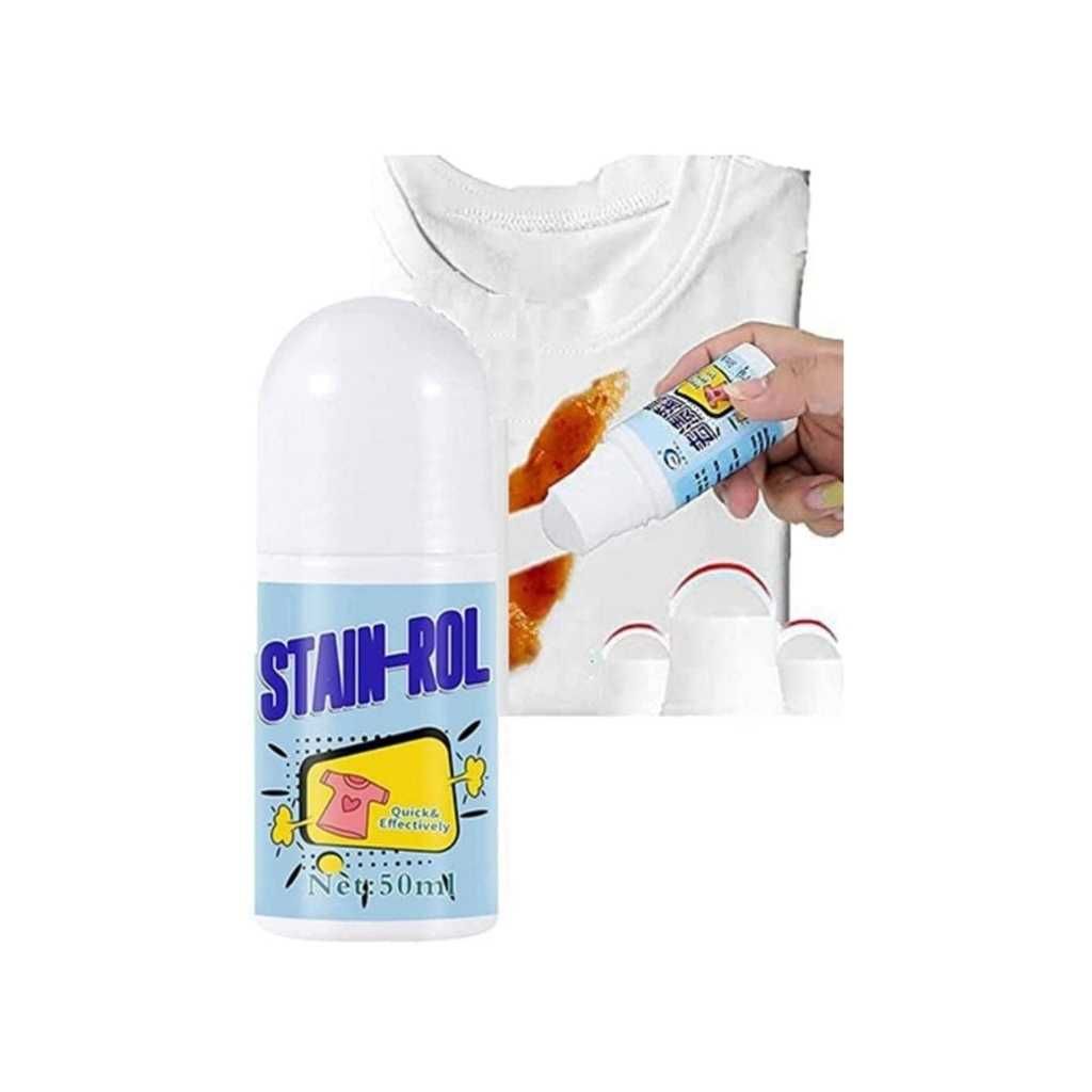White Cotton Clothes Stain Remover Roller-Ball Cleaner Pen