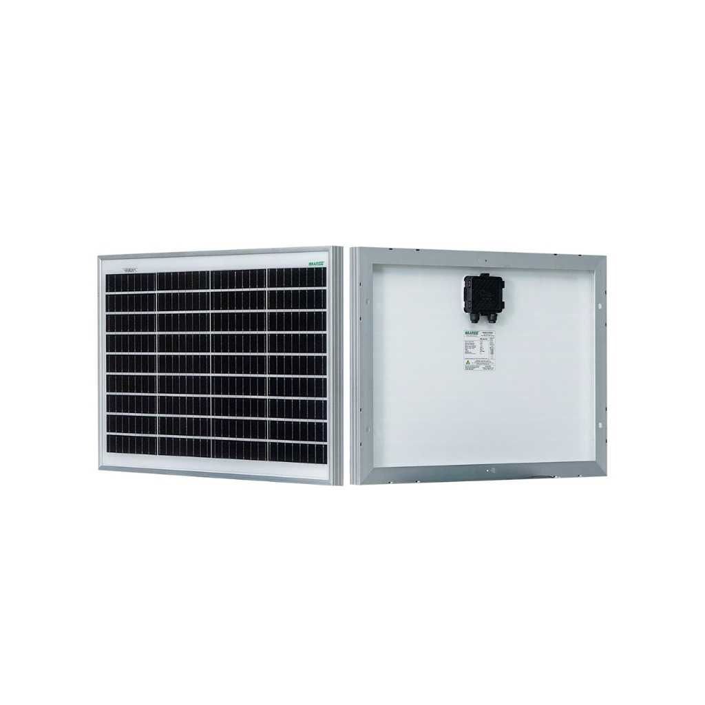 WAAREE 50 Watt Monocrystalline Solar Panel