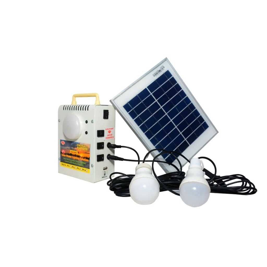 Solar Home Light System JPHL3 with 3W LED Lights, USB Mobile Charging & Inbuilt Lithium-Ion Battery