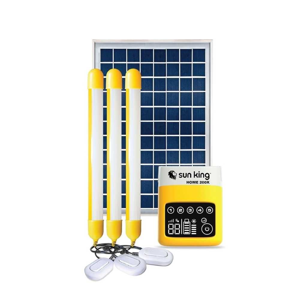 Sun King Home 200X Indoor Solar Home System with Modern Solar Lighting