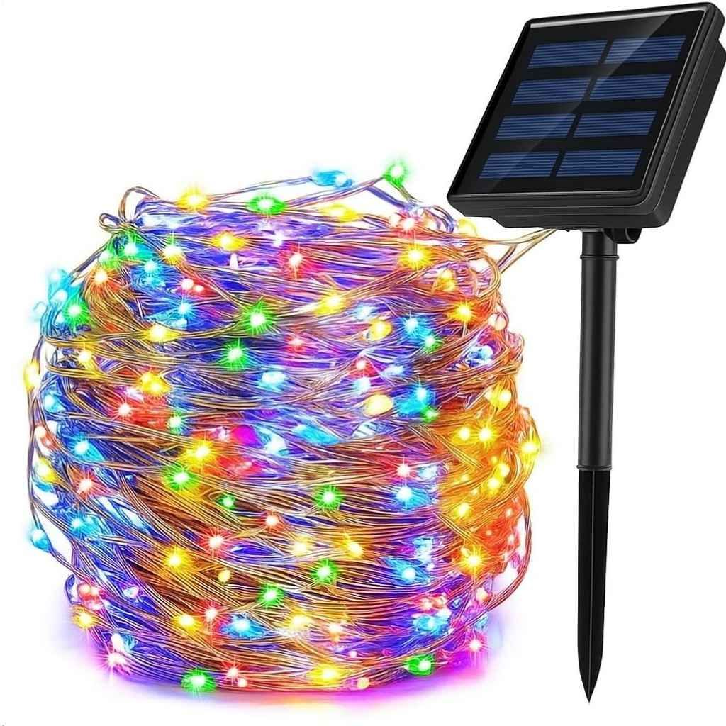 AERYS Solar Fairy Color String Light – 200 LEDs, 22 Meter, 8 Modes