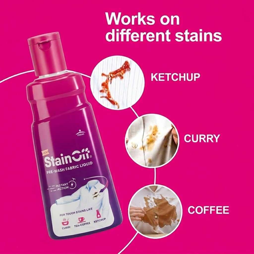 StainOff Fabric Stain Remover Liquid 50ml Pack of 2