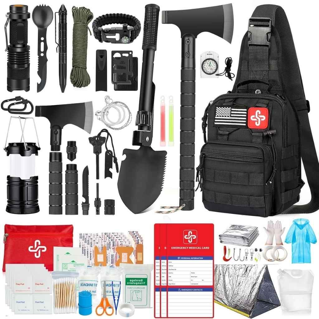 262PCS Survival Gear & Emergency Preparedness Kit
