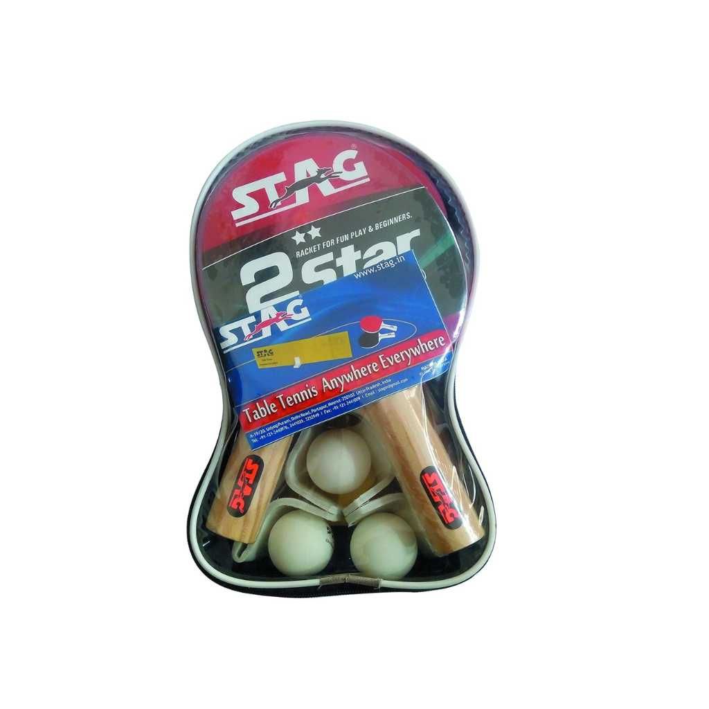 STAG 2 Star Anywhere Everywhere Table Tennis Playset (4 Racquets Set)