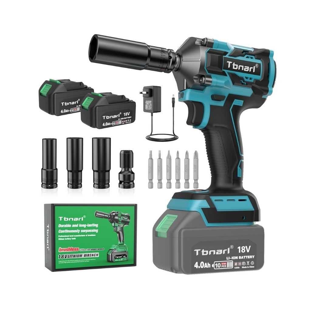 1/2-Inch High Torque Cordless Impact Wrench Kit