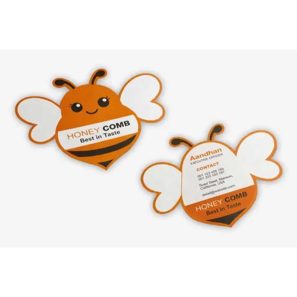 Die-Cut Visiting Cards 3.5 × 2 Inches
