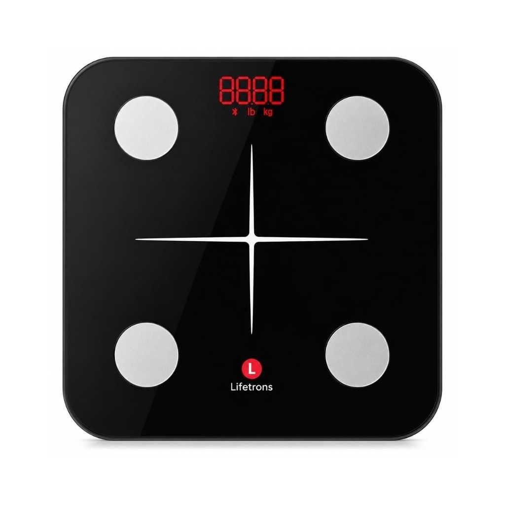 Lifetrons Slinky Lite Smart Body Fat Scale – Digital Weighing Machine with BMI & 13 Body Metrics